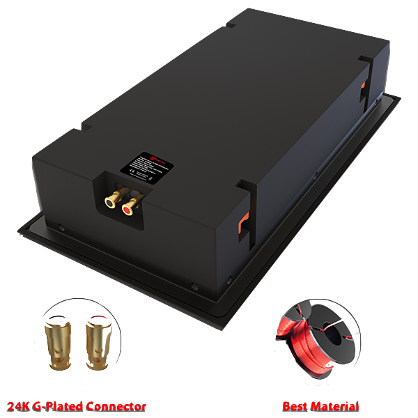 Pembesar Suara Dinding Teater Rumah HIFI Surround 8 inci